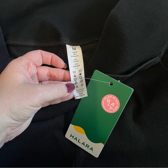 NWT Halara black flare stretch denim - Picture 3 of 8